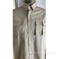 Men's Pure Cotton Double-Sided Pocket Plain Shirt